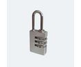 Combination Padlock, Aluminium, 23mm, Metallic